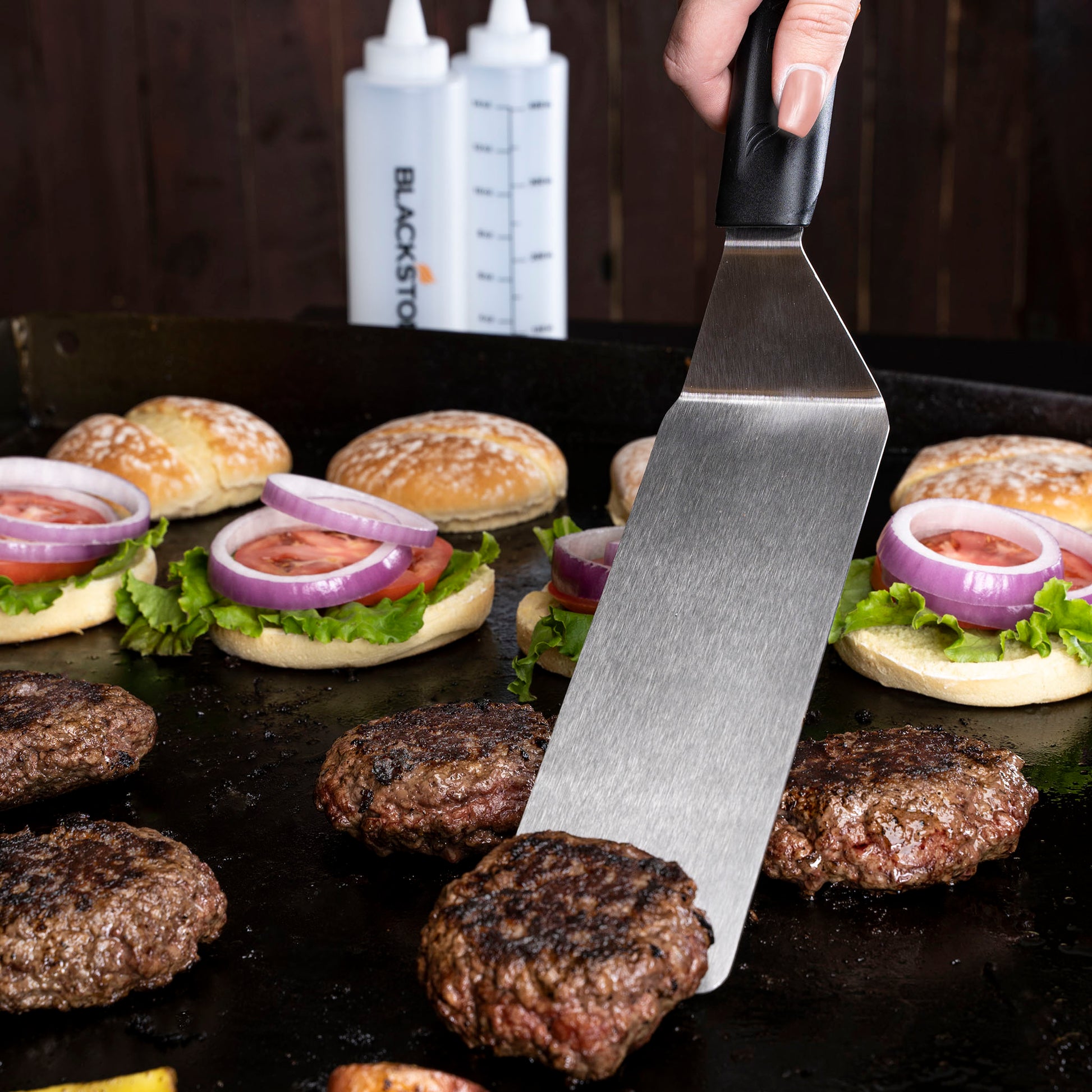 TheFoalyard Blackstone 5 Piece Professional Griddle Toolkit - spatula