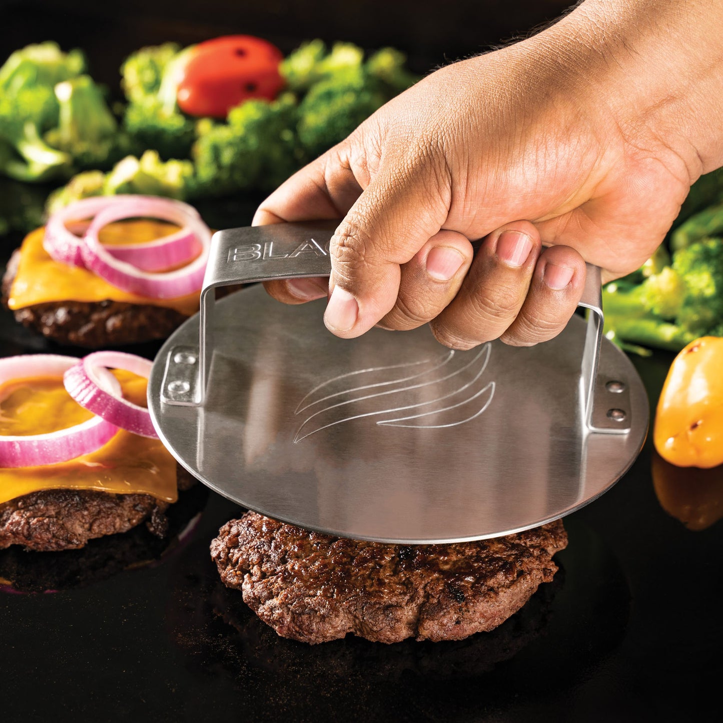 TheFoalyard Blackstone Hamburger Press and Sear Kit - burger press