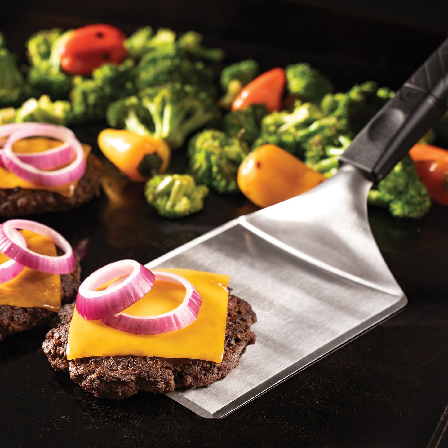 TheFoalyard Blackstone Hamburger Press and Sear Kit - burger spatula