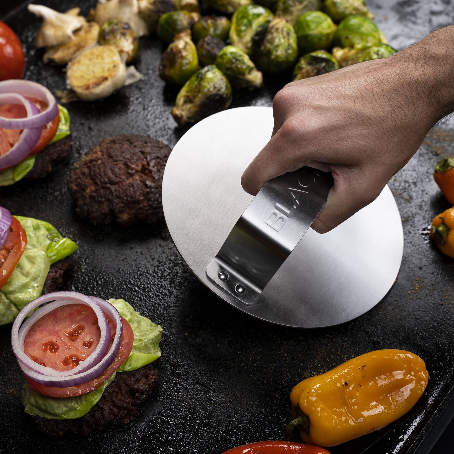 TheFoalyard Blackstone Hamburger Press and Sear Kit - hamburger press