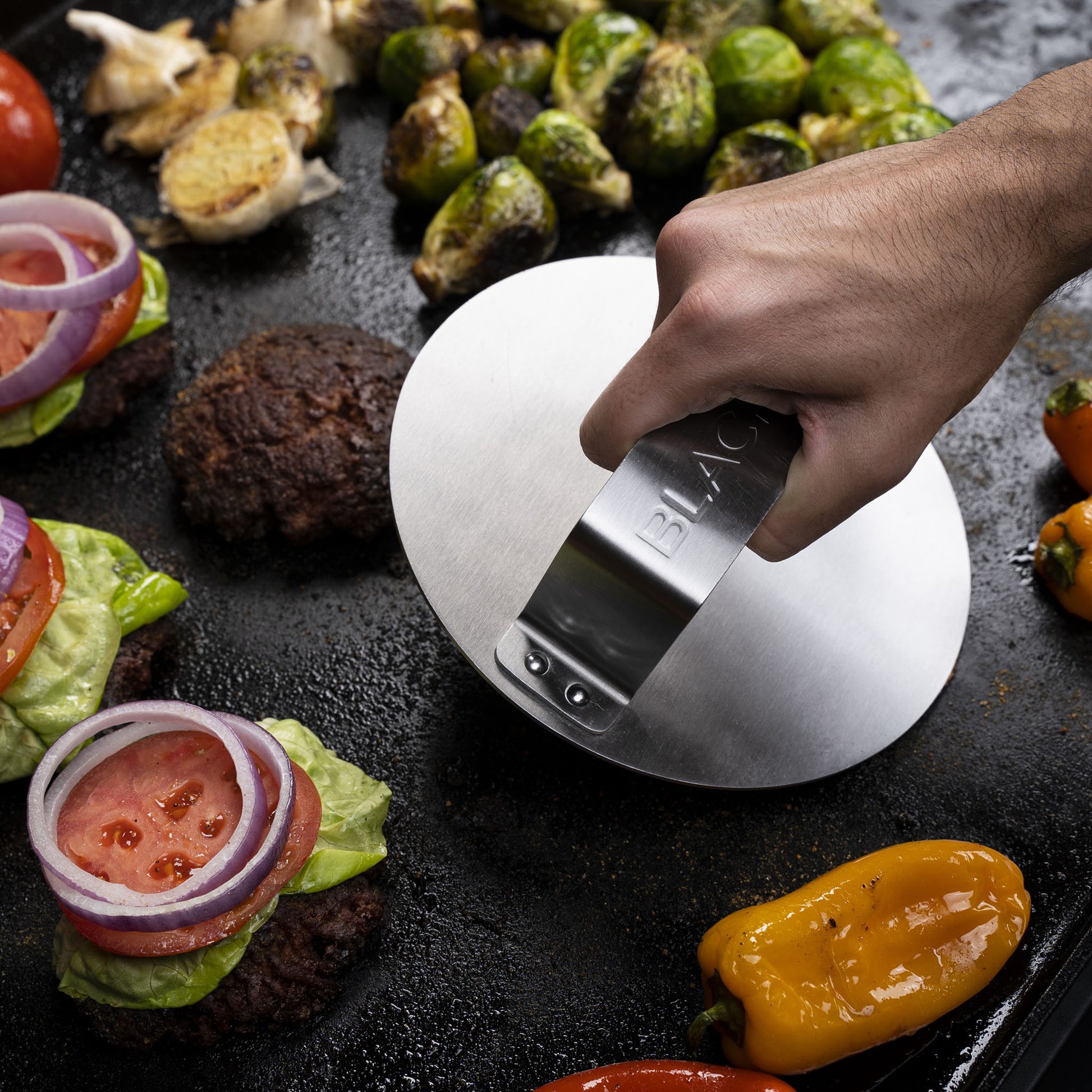 TheFoalyard Blackstone Hamburger Press and Sear Kit - hamburger press