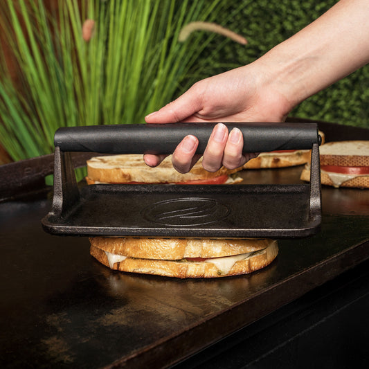 TheFoalyard Blackstone Medium Griddle Press - pre-seasoned cast iron