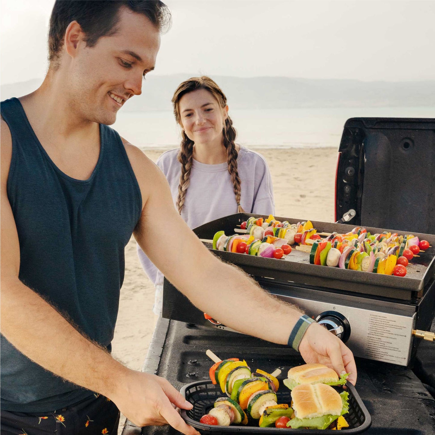 TheFoalyard Blackstone Original 22-inch Tabletop Griddle - beach barbecue cooking