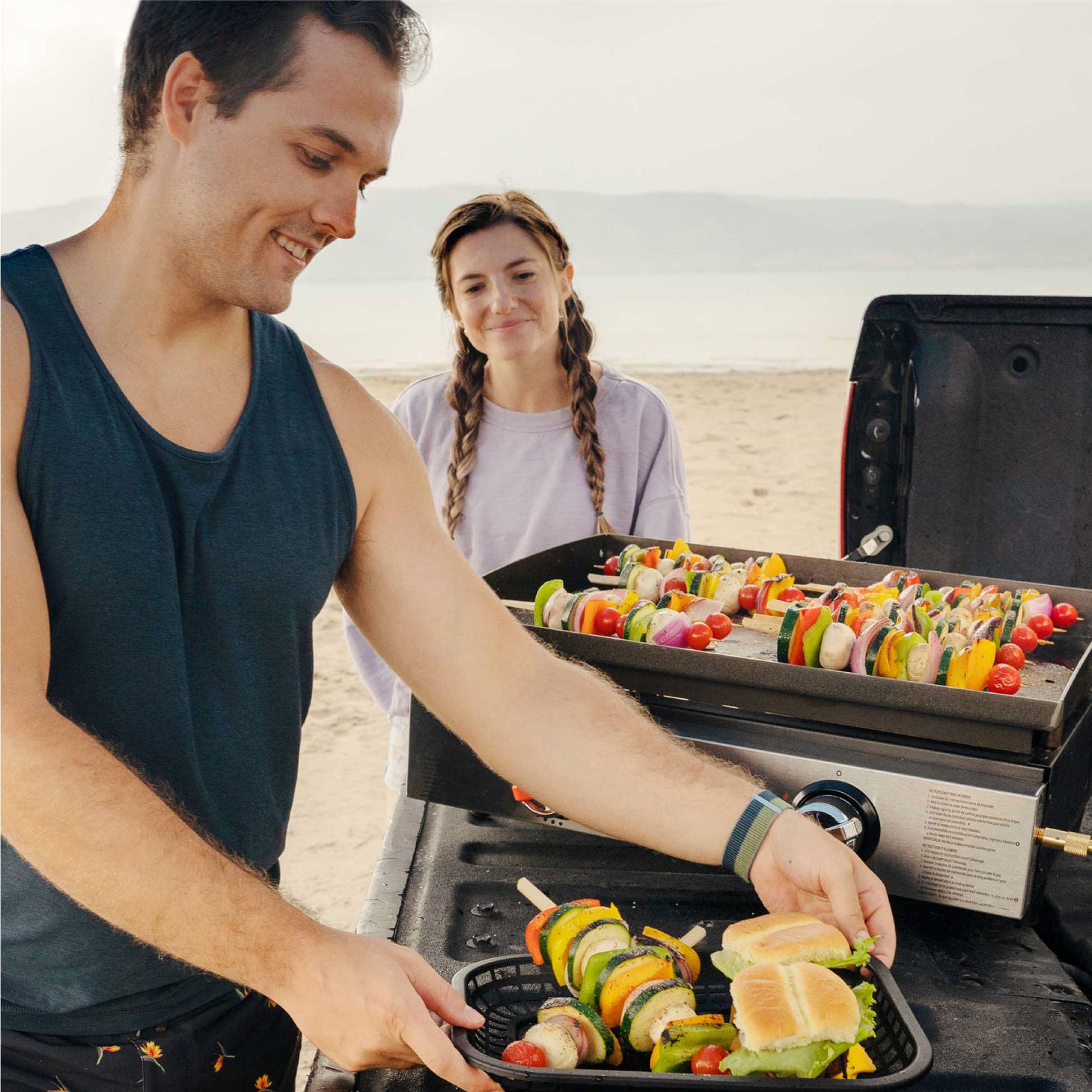 TheFoalyard Blackstone Original 22-inch Tabletop Griddle - beach barbecue cooking