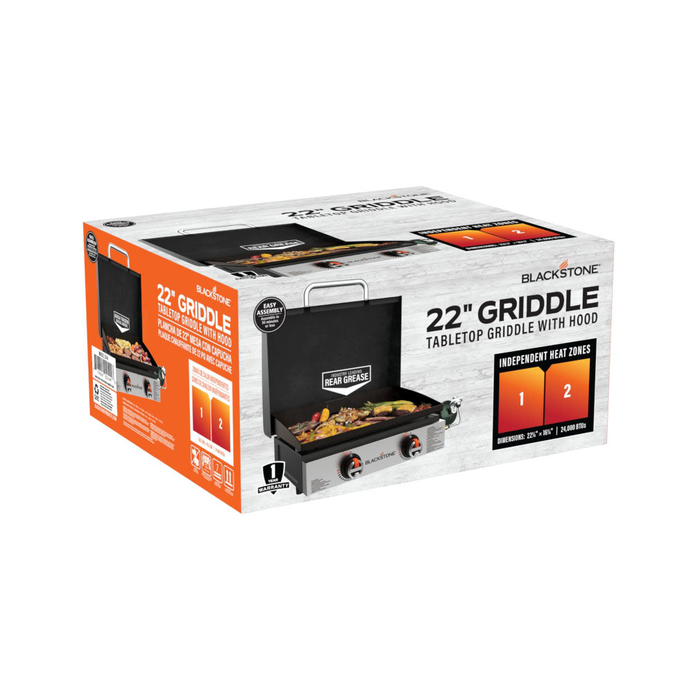 TheFoalyard Blackstone Original 22-inch Tabletop Griddle with Hood - packaging box