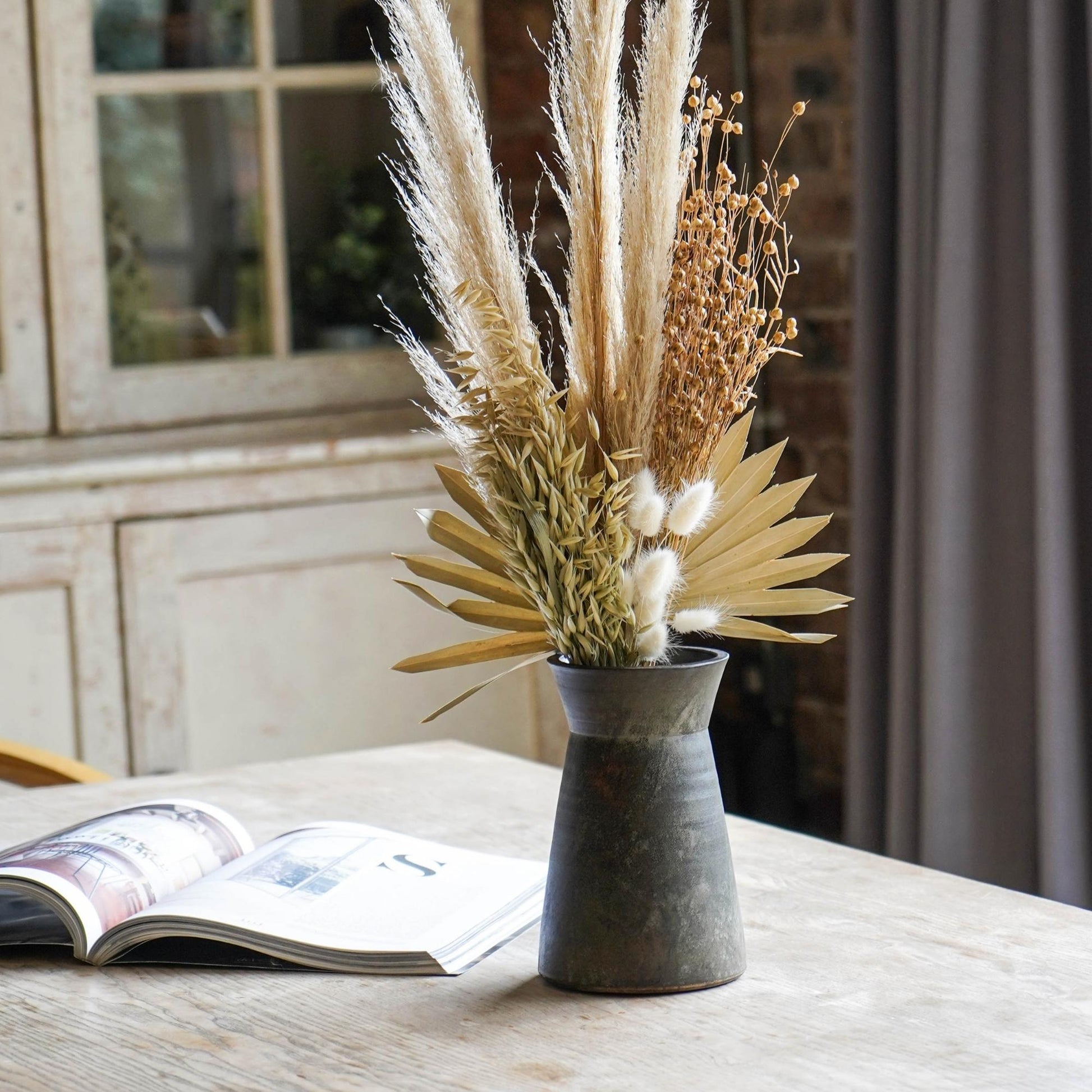 TheFoalyard Ivyline Kew Royal Botanic Gardens Handthrown Vase Old Bronze table book