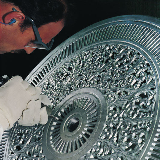 The Foalyard Jardine Leisure Aluminium Coalbrookdale Round 81cm Table production detail crafting