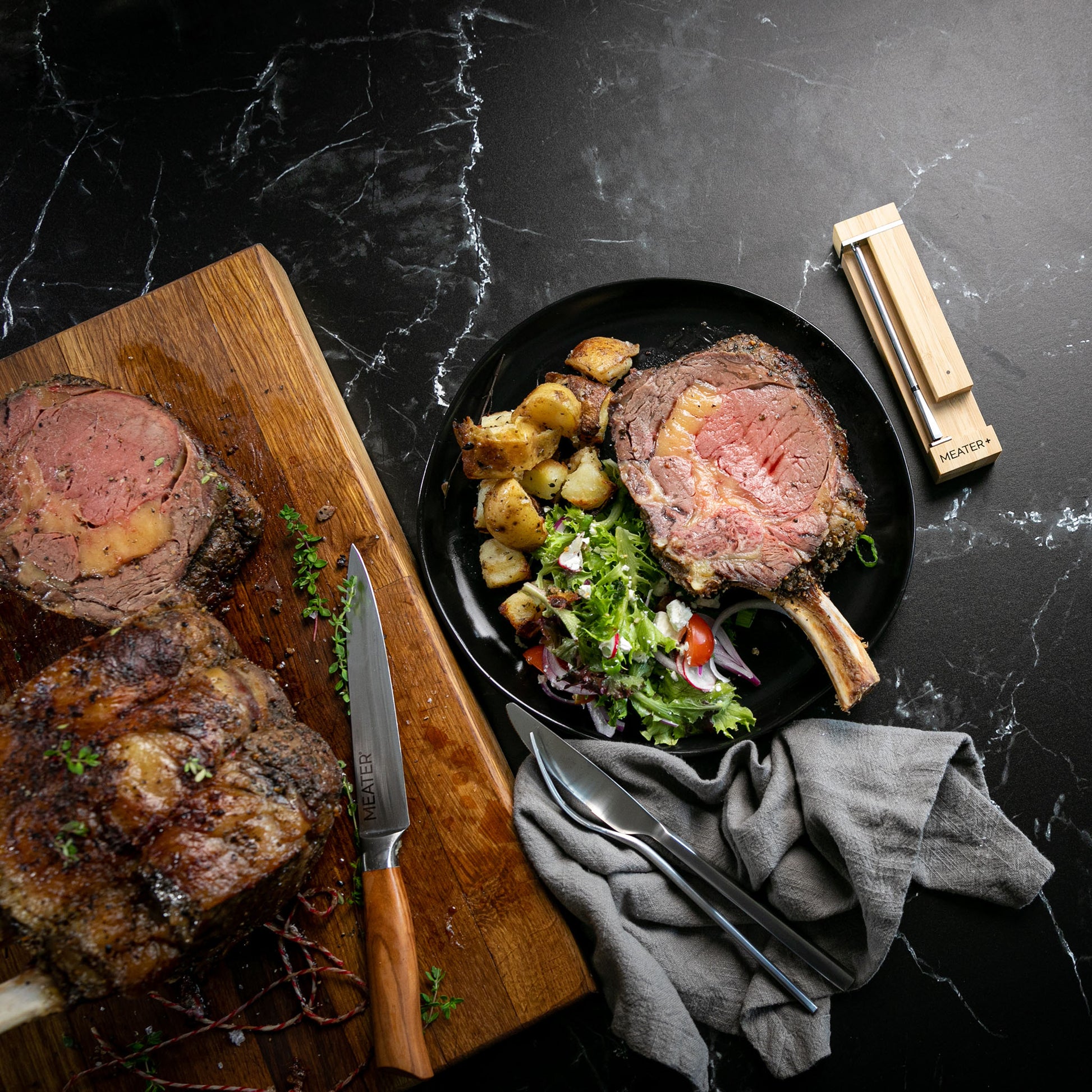 TheFoalyard MEATER 2 Plus Pro Wireless Smart Meat Thermometer - Prime Rib Roast Oven perfect cooking
