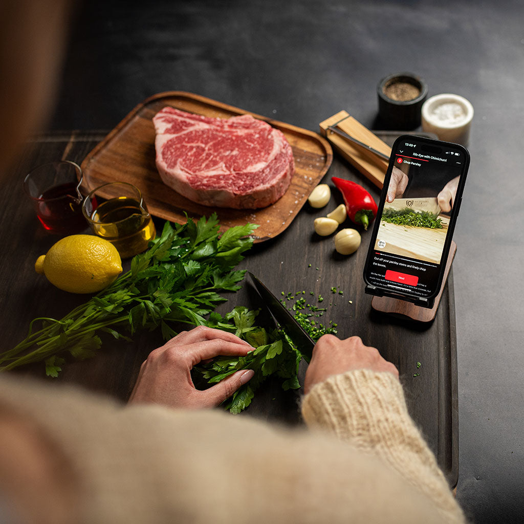 TheFoalyard MEATER 2 Plus Pro Wireless Smart Meat Thermometer - rib-eye perfect cooking