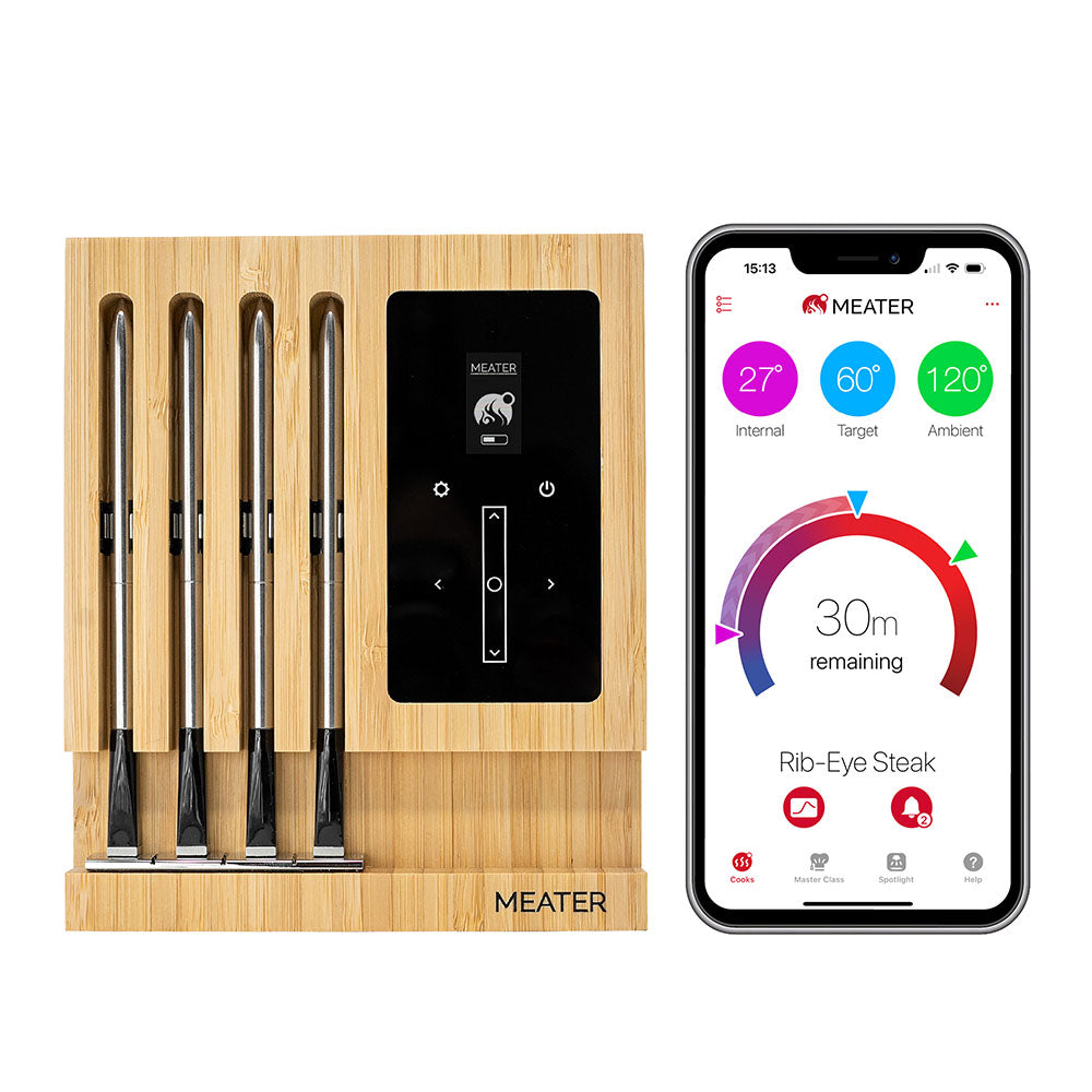 TheFoalyard MEATER Block WiFi Smart Meat Thermometer - smartphone