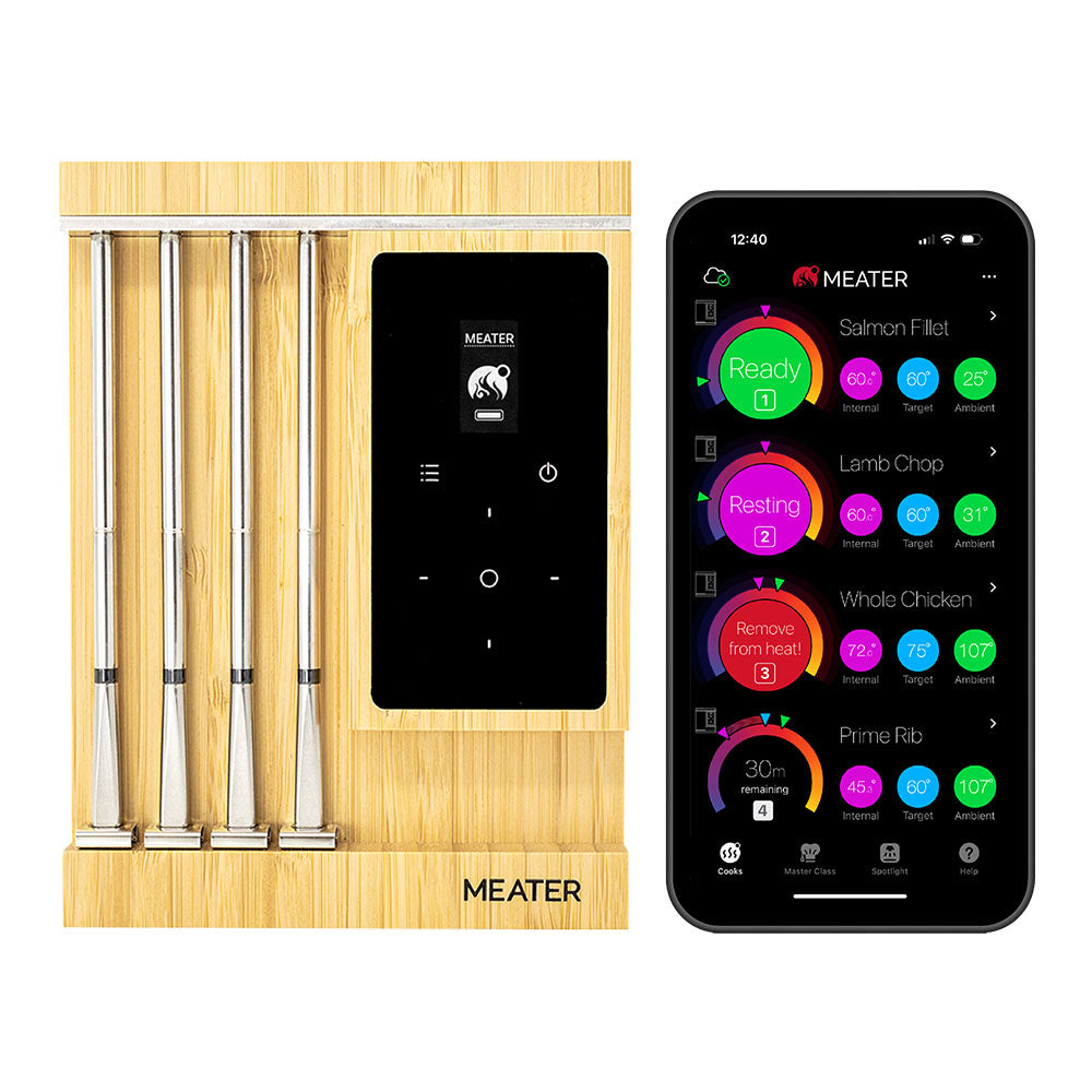 TheFoalyard MEATER Pro XL WiFi Smart Meat Thermometer Hub - app