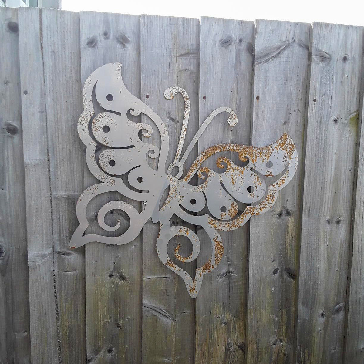 TheFoalyard PoppyForge 3D Folded Wings Butterfly - garden wall fence art