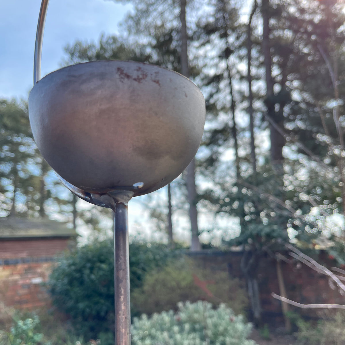TheFoalyard PoppyForge Freya Bird Crook Feeder - drainage hole