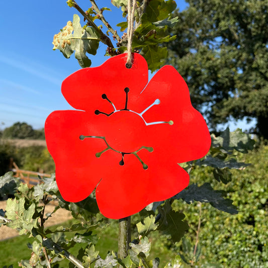 TheFoalyard PoppyForge Hanging Poppy Red Gift Remembrance Day
