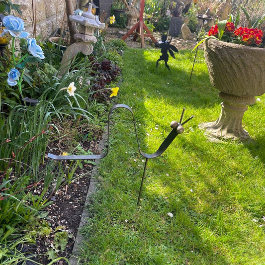 The Foalyard - PoppyForge Worm Bare Metal Ready to Rust - customer Oxford garden decoration