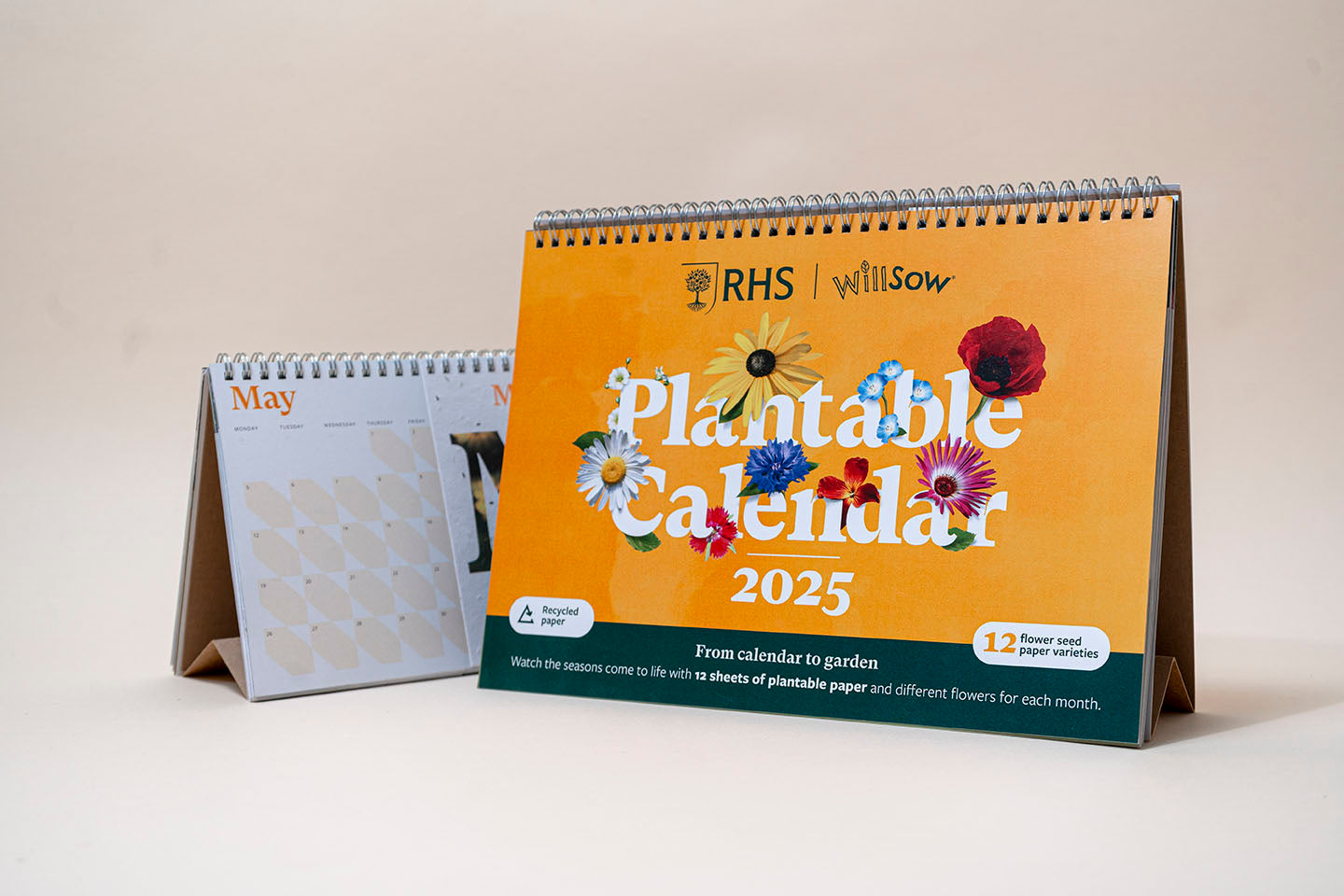 TheFoalyard RHS Willsow A4 Plantable Desk Calendar