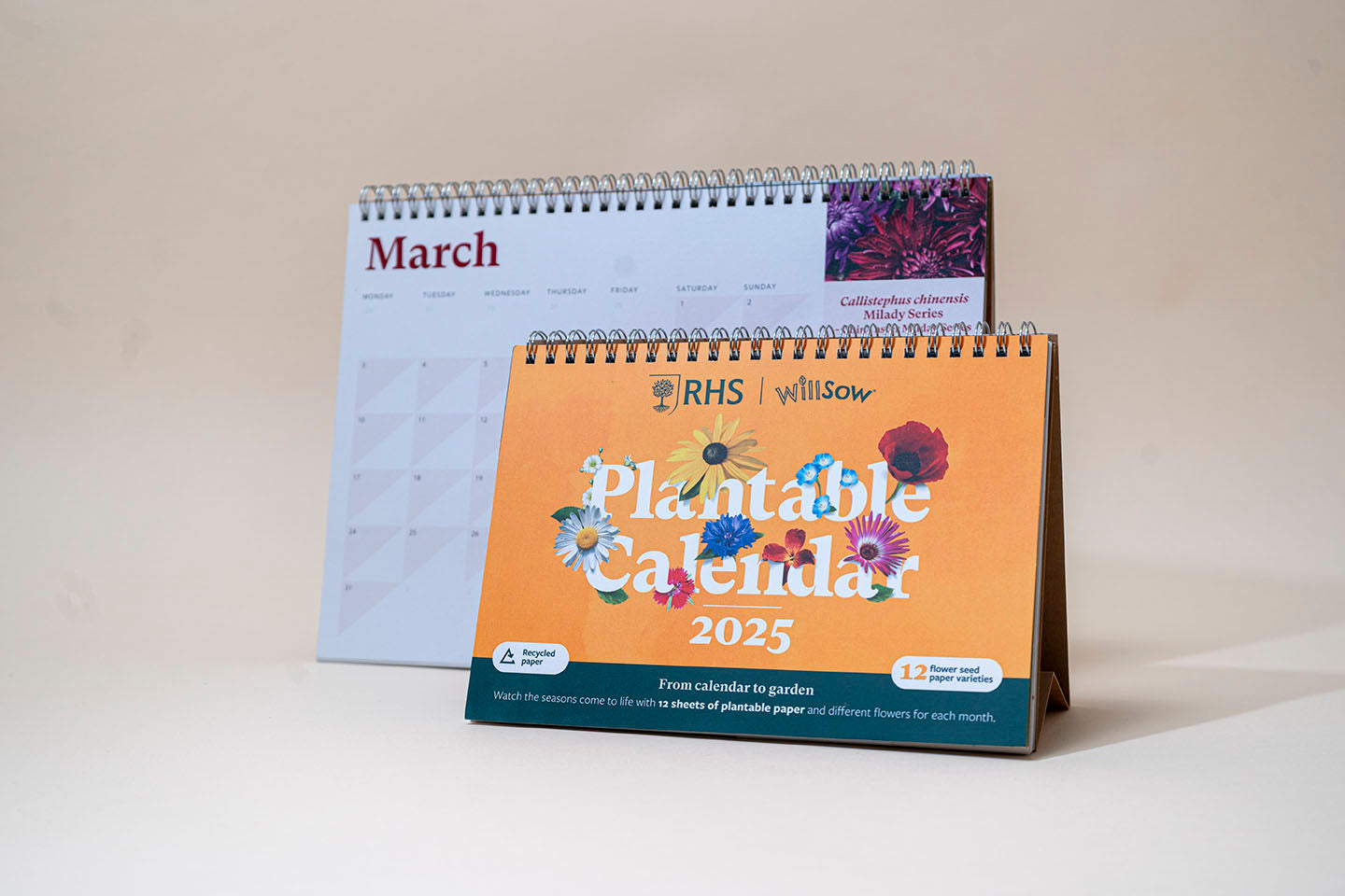 TheFoalyard RHS Willsow A5 Plantable Desk Calendar