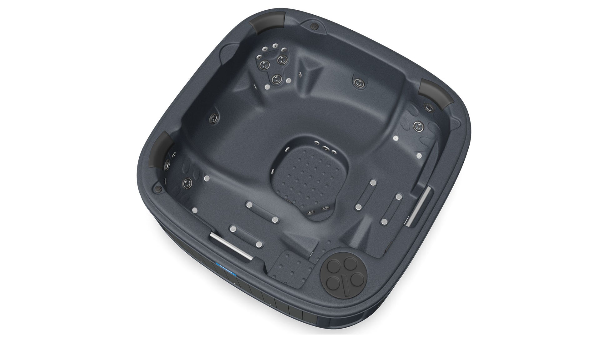 TheFoalyard RotoSpa DuraSpa S380 hot tub Granite Grey with Dark Grey panels 5 6 persons inside