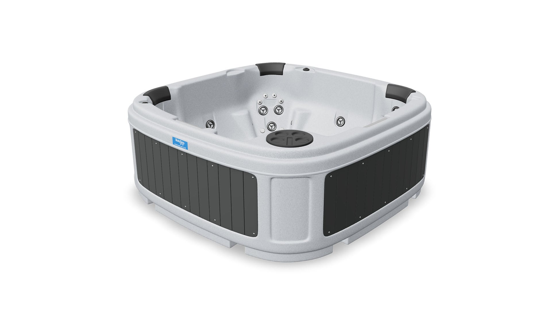 TheFoalyard RotoSpa DuraSpa S380 hot tub Light Grey with Dark Grey panels 5 6 persons