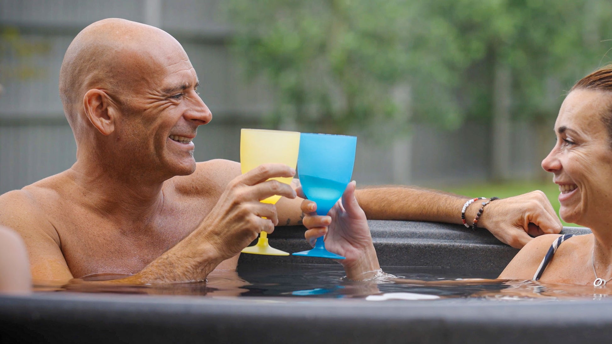 TheFoalyard RotoSpa OrbisSpa hot tub Granite Grey with Dark Grey panels British Made - home romantic jacuzzi relax