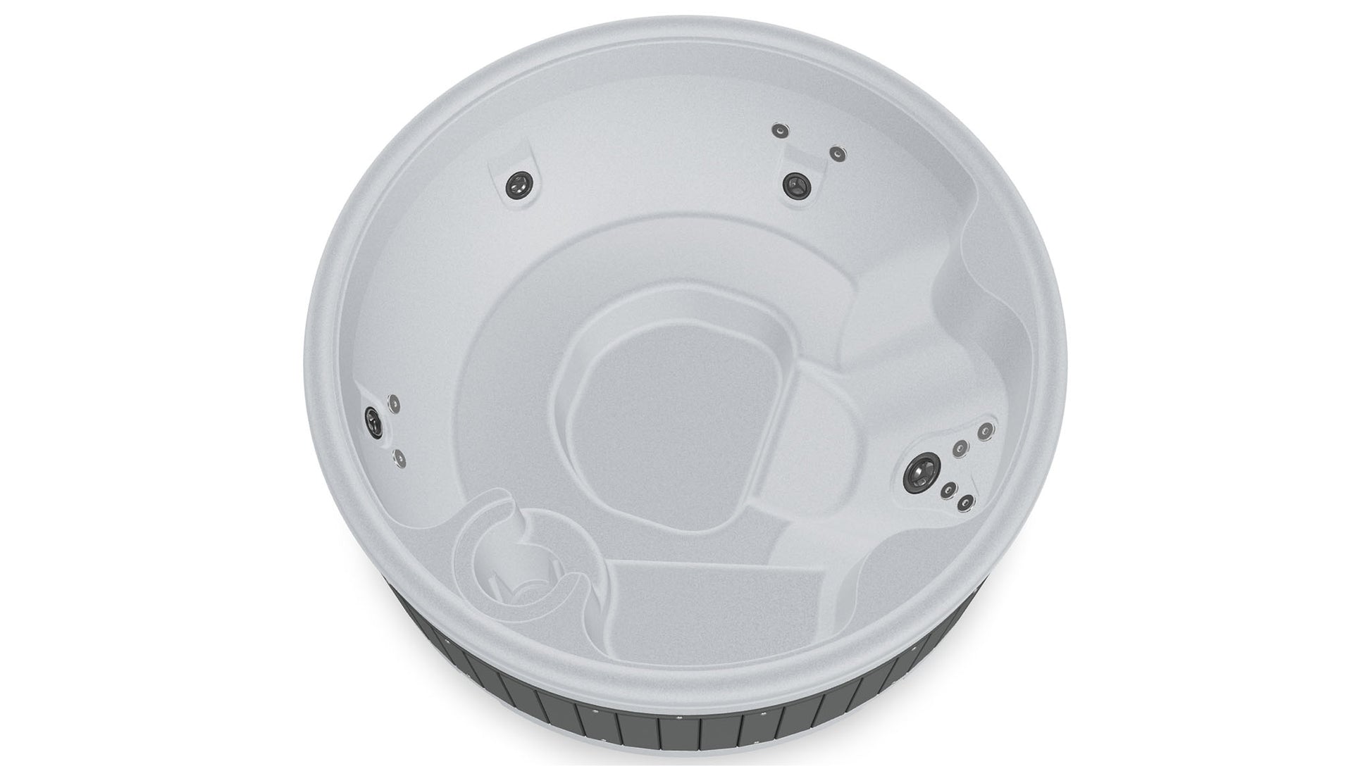 TheFoalyard RotoSpa OrbisSpa hot tub Light Grey with Dark Grey panels inside British Made