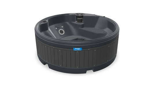 TheFoalyard RotoSpa QuatroSpa British made hot tub Granite Grey shell with Dark Grey panels 5 6 persons
