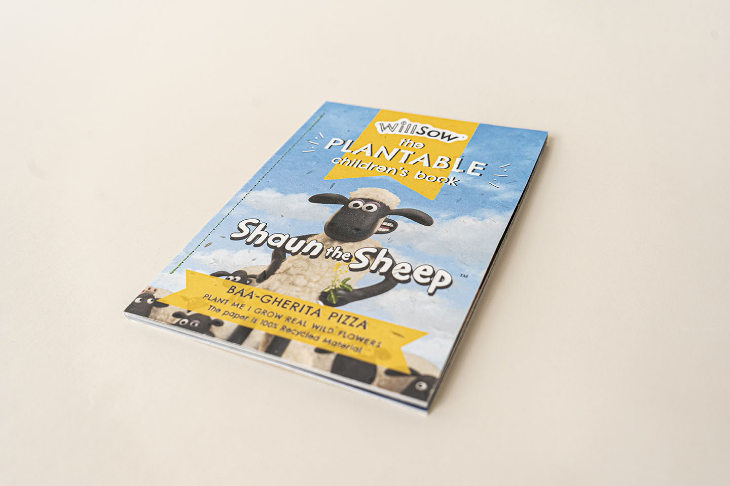 TheFoalyard Willsow Shaun the Sheep Baa-gherita Pizza The Plantable Wildflowers Childrens Book seeds