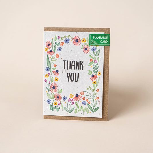 TheFoalyard Willsow Thank You Wildflowers Plantable Card