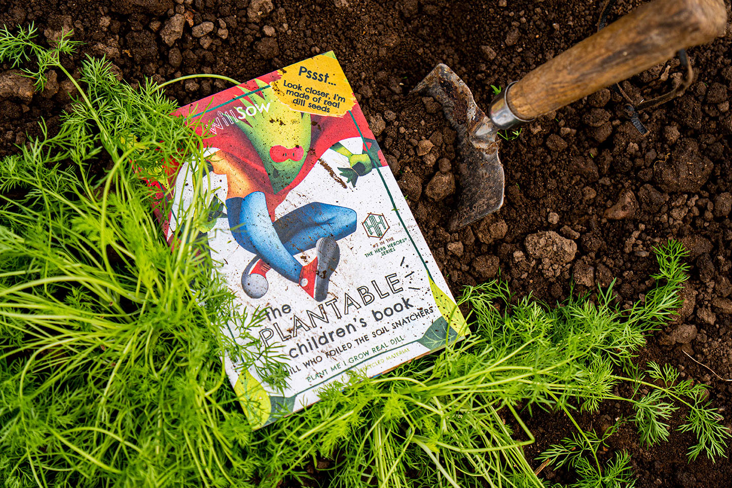 TheFoalyard Willsow The Dill Who Foiled the Soil Snatchers The Plantable Dill Childrens Book ground