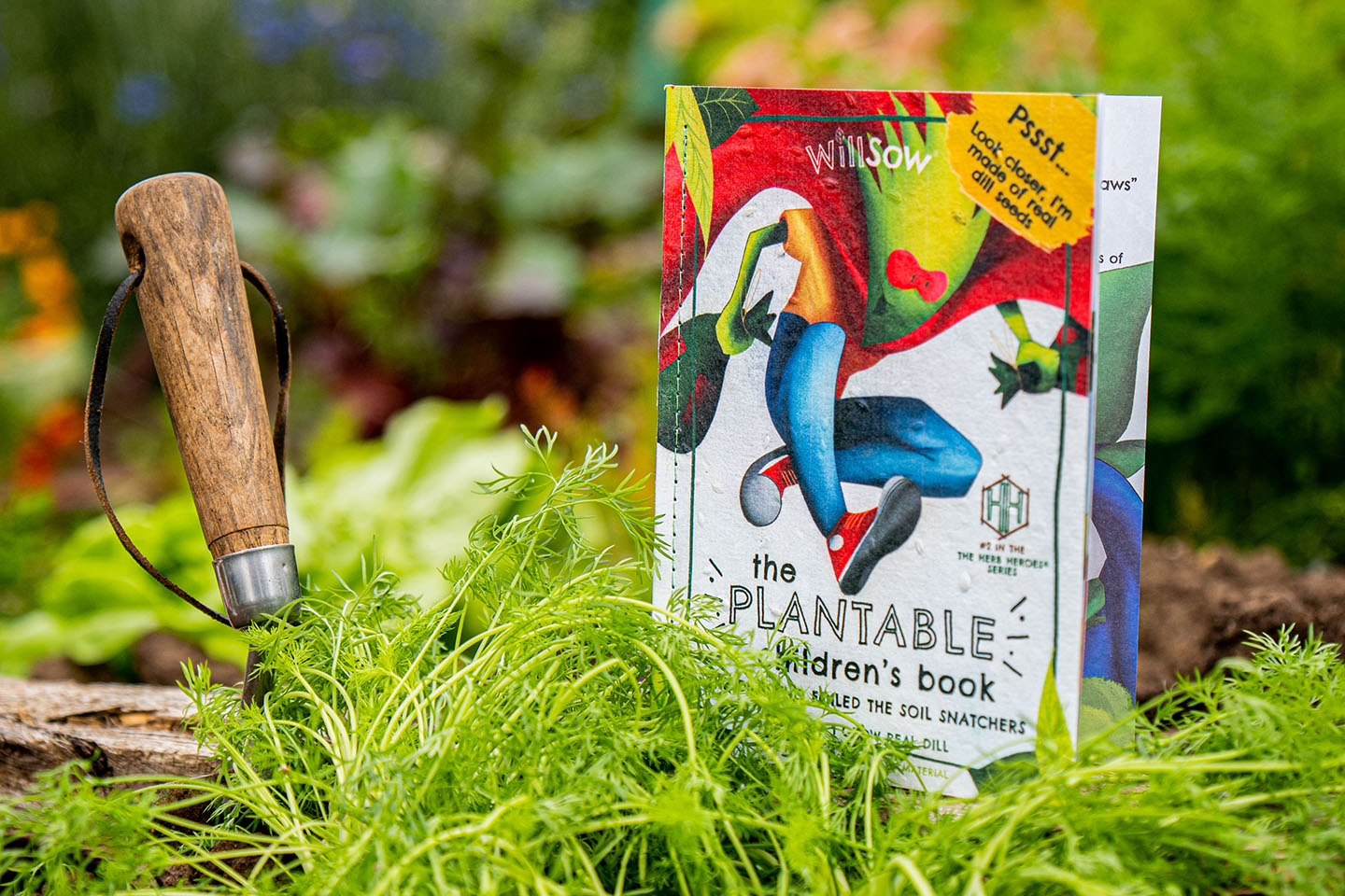 TheFoalyard Willsow The Dill Who Foiled the Soil Snatchers The Plantable Dill Childrens Book seeds