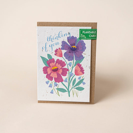 TheFoalyard Willsow Thinking of You Wildflowers Plantable Card