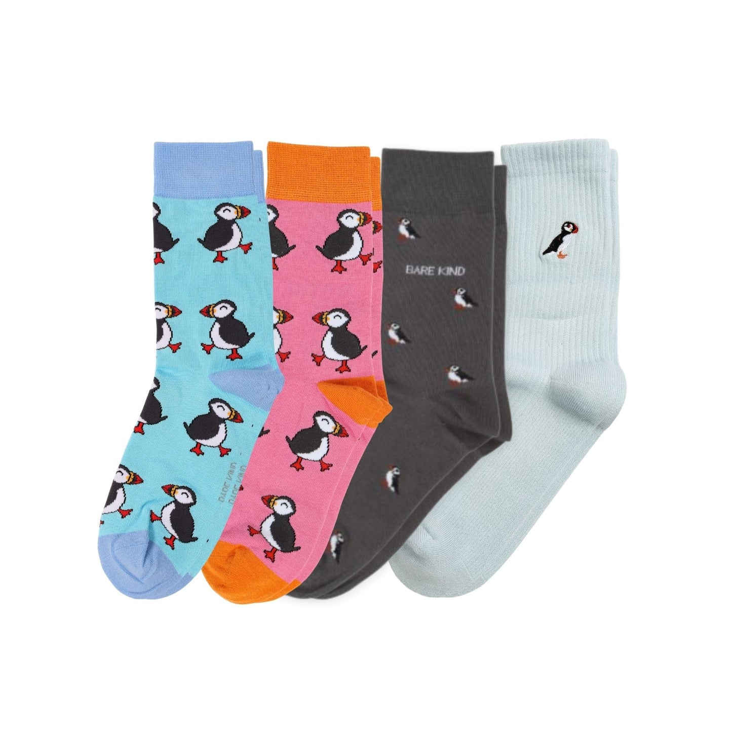 The Puffin 4 Pack Bamboo Sock Set