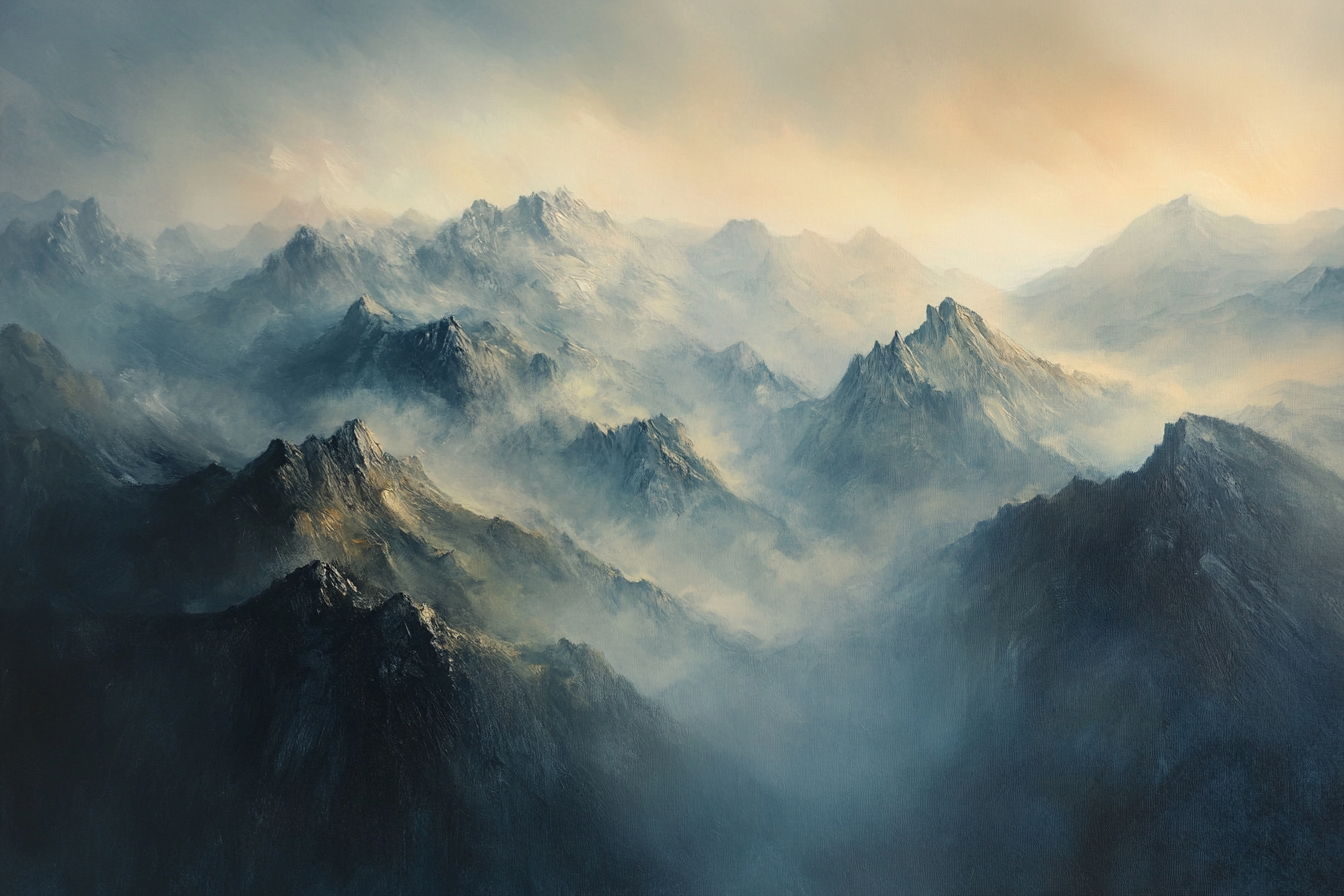 The Whispering Peaks Canvas
