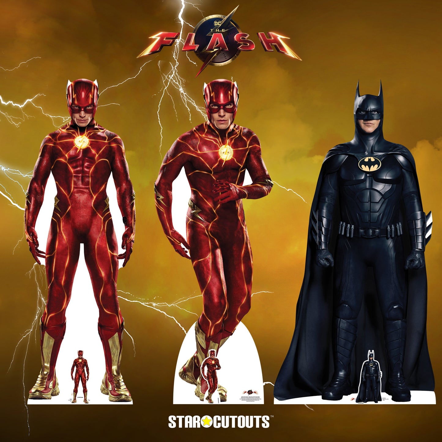 SC4396 The Flash 2023 Star Mini Ezra Miller Cardboard Cut Out Height 92cm