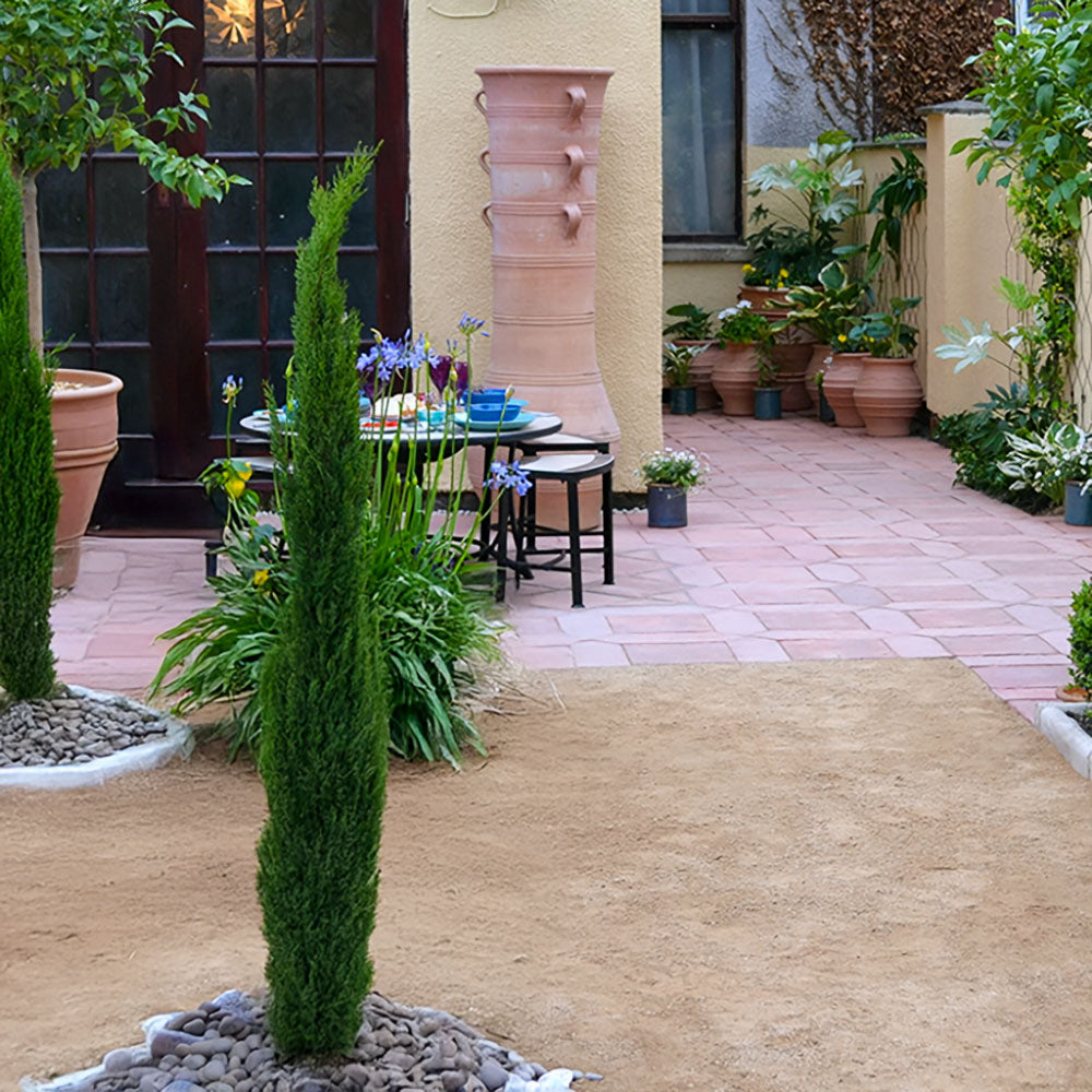 The Foalyard - Bogiazopitharo Cretan Terracotta Tall Frost-Proof Decorative Pot H170 x D60cm garden patio high quality - 50 years guarantee - The Terracotta Pot Company - Cretan Ceramics by Andonis Araviakis