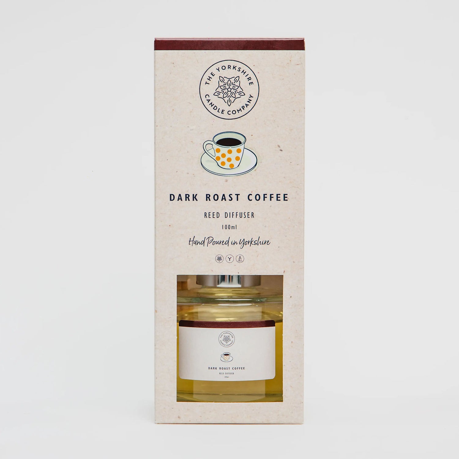 The Foalyard - Dark Roast Coffee Reed Diffuser with presentation box British Made by The Yorkshire Candle Company