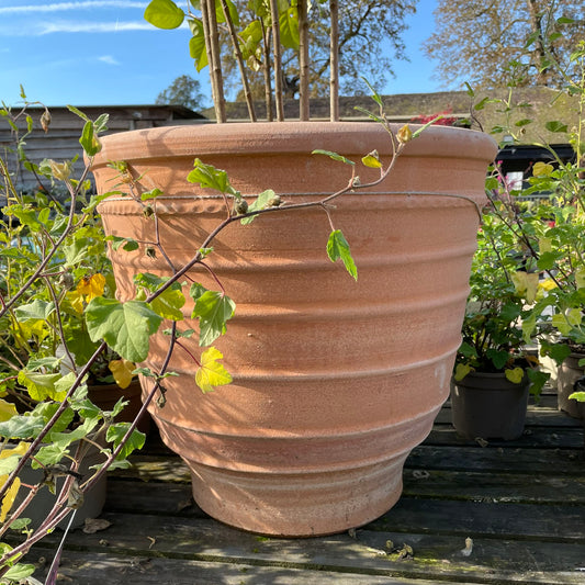 The Foalyard - Exara Cretan Terracotta Large Frost-Proof Planter H75 x Ø75cm - 50 years guarantee - The Terracotta Pot Company - Cretan Ceramics by Andonis Araviakis