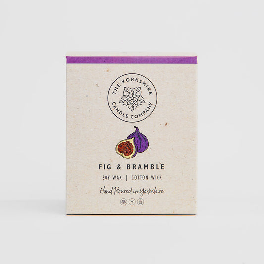 The Foalyard - Fig and Bramble Candle in Glass Tumbler presentation box British Made by The Yorkshire Candle Company