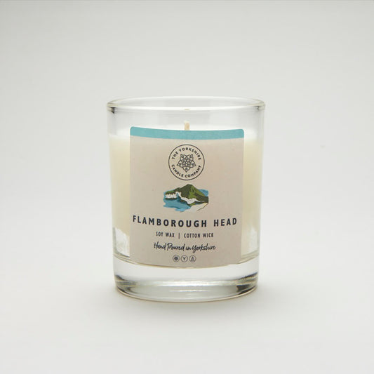 The Foalyard - Flamborough Head Candle Glass Tumbler British Made by The Yorkshire Candle Company