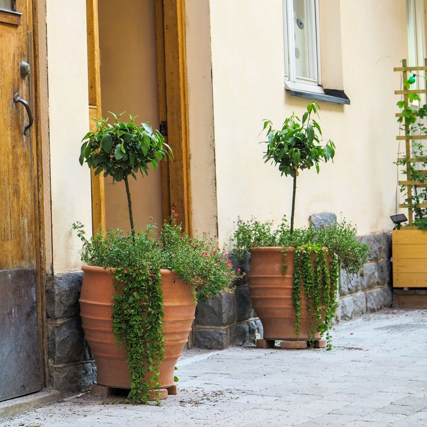 The Foalyard - Fraska Cretan Terracotta Large Frost-Proof Pots from H70 x D60cm high quality Mediterranean garden decor - 50 years warranty - The Terracotta Pot Company - Cretan Ceramics by Andonis Araviakis