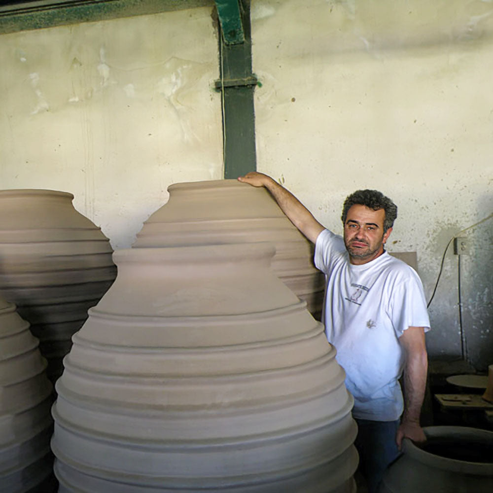 The Foalyard - Koronios Cretan Terracotta Large Frost-Proof Pots from H70 x D60cm - 50 years guarantee - The Terracotta Pot Company - Cretan Ceramics by Andonis Araviakis