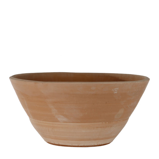 The Foalyard - Lekani Wide Cretan Terracotta Large Frost-Proof Pot H40 x D80cm decorative planter garden patio high quality - 50 years guarantee - The Terracotta Pot Company - Cretan Ceramics by Andonis Araviakis