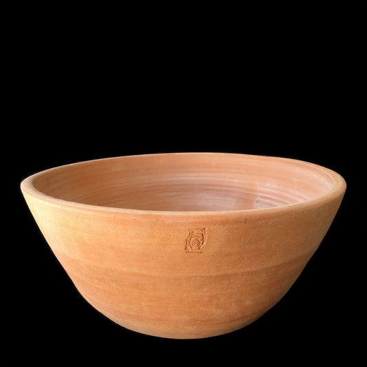 The Foalyard - Lekani Wide Cretan Terracotta Large Frost-Proof Pot H40 x D80cm decorative planter garden premium quality - 50 years warranty - The Terracotta Pot Company - Cretan Ceramics by Andonis Araviakis