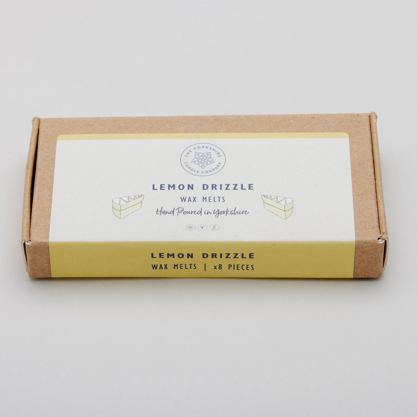 The Foalyard - Lemon Drizzle set of eight beautifully detailed wax melts British Made by The Yorkshire Candle Company
