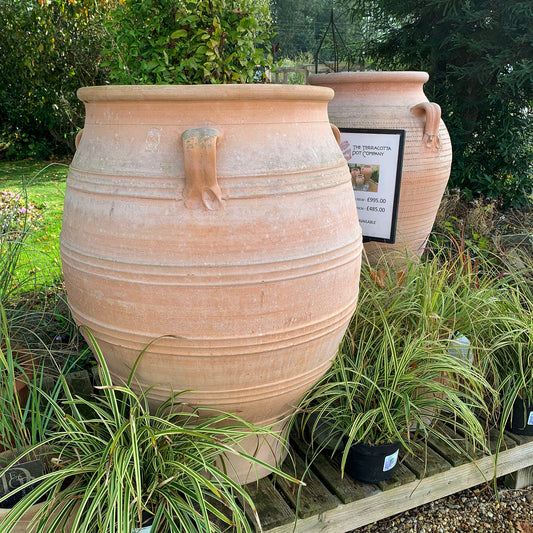 The Foalyard - Pithari and Pithos Cretan Terracotta Large Frost-Proof Planters high quality - 50 years guarantee - The Terracotta Pot Company - Cretan Ceramics by Andonis Araviakis