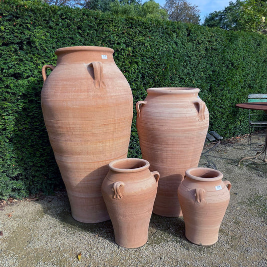 The Foalyard - Pithos Cretan Terracotta Large Frost-Proof Pots from H70 x D45cm premium quality - 50 years guarantee - The Terracotta Pot Company - Cretan Ceramics by Andonis Araviakis