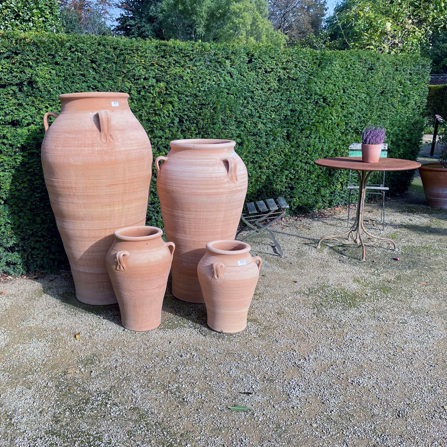 The Foalyard - Pithos Cretan Terracotta Large Frost-Proof Pots from H70 x D45cm premium quality home garden patio ceramics - 50 years guarantee - The Terracotta Pot Company - Cretan Ceramics by Andonis Araviakis