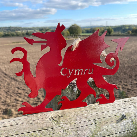 The Foalyard - PoppyForge Hanging Welsh Dragon Red - Cymru WA78RED