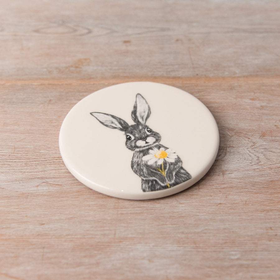The Foalyard - Portland Living Daisy Bunny Coaster - 10cm.jpg