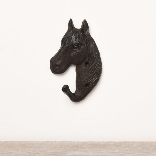The Foalyard - Portland Living Horse Cast Iron Wall Hook - 14cm